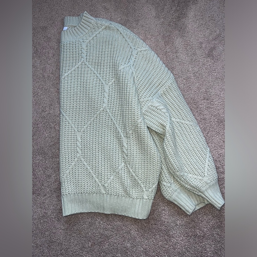 Grey bandit oversized chunky knit sweater